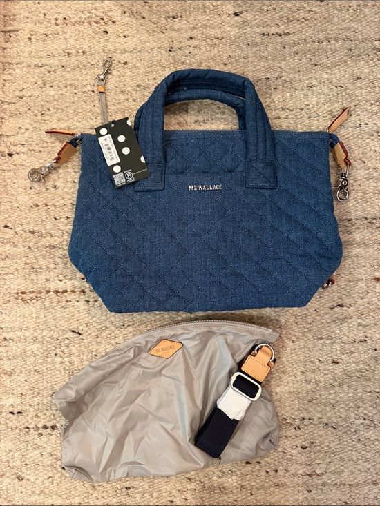 MZ Wallace Handbags - NWT MZ Wallace Small Sutton Deluxe- True Blue Denim